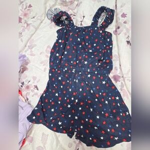 Old Navy Star Print Romper - Red, White, and Blue